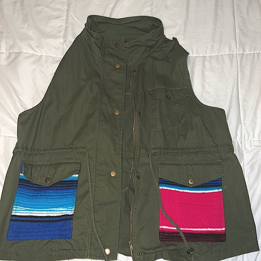 Lucky and Blessed army vest, military vest